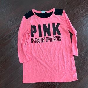 Pink Victoria’s Secret long sleeve shirt